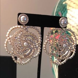 Gold Chanel earrings